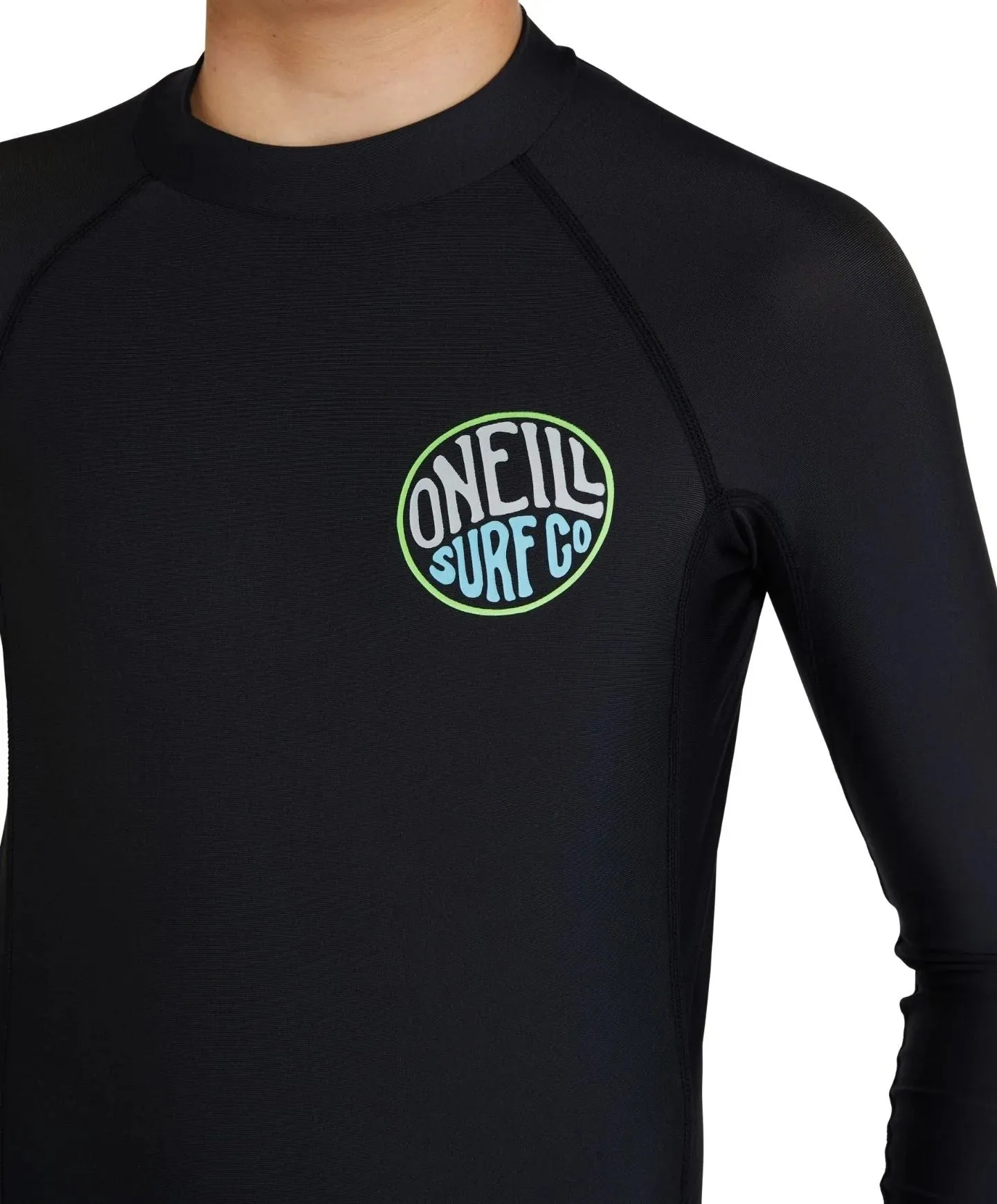O'NEILL BOYS REACTOR UV LONG SLEEVE RASH VEST BLACK
