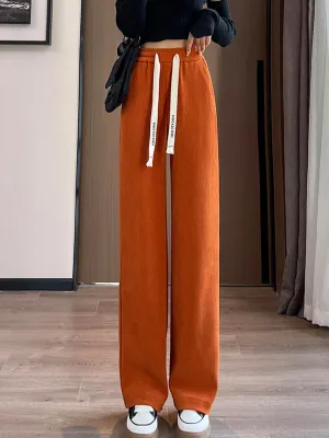 Orange High Rise Regular Trouser