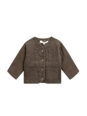 Organic Baby Blake Corduroy Snap Up Front Jacket - Cypress