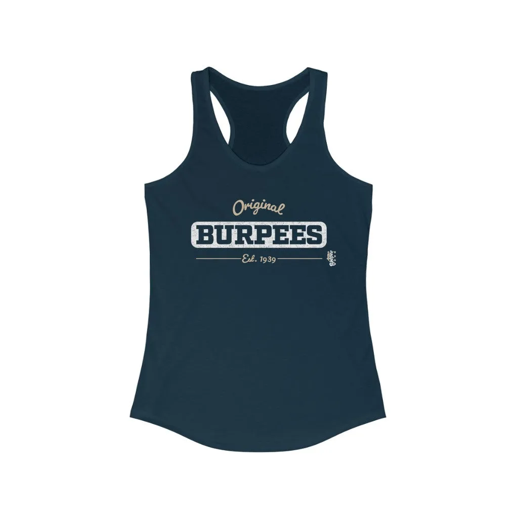 Original Burpees - est. 1939 - Womens Racerback Tank Tops