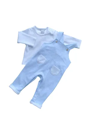 Pale Blue Dungaree Set