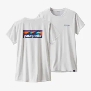 Patagonia Womens Cap Cool Daily Graphic Shirt  - Logo: White