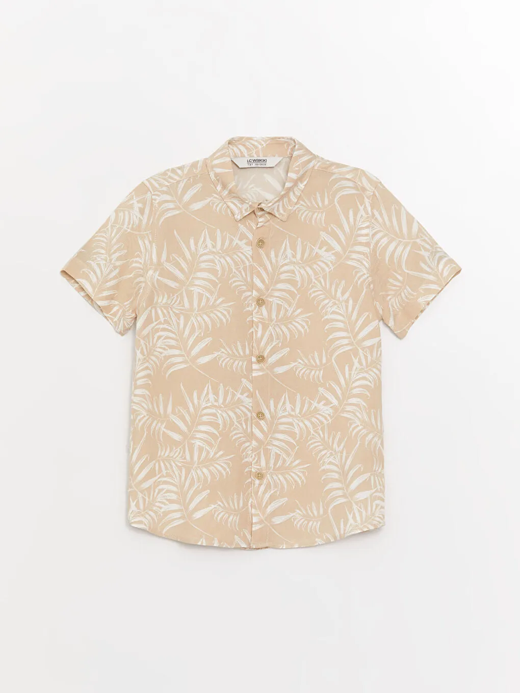 Patterned Short Sleeve Boy Shirt
