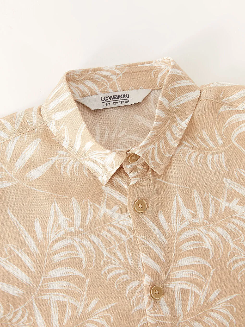 Patterned Short Sleeve Boy Shirt