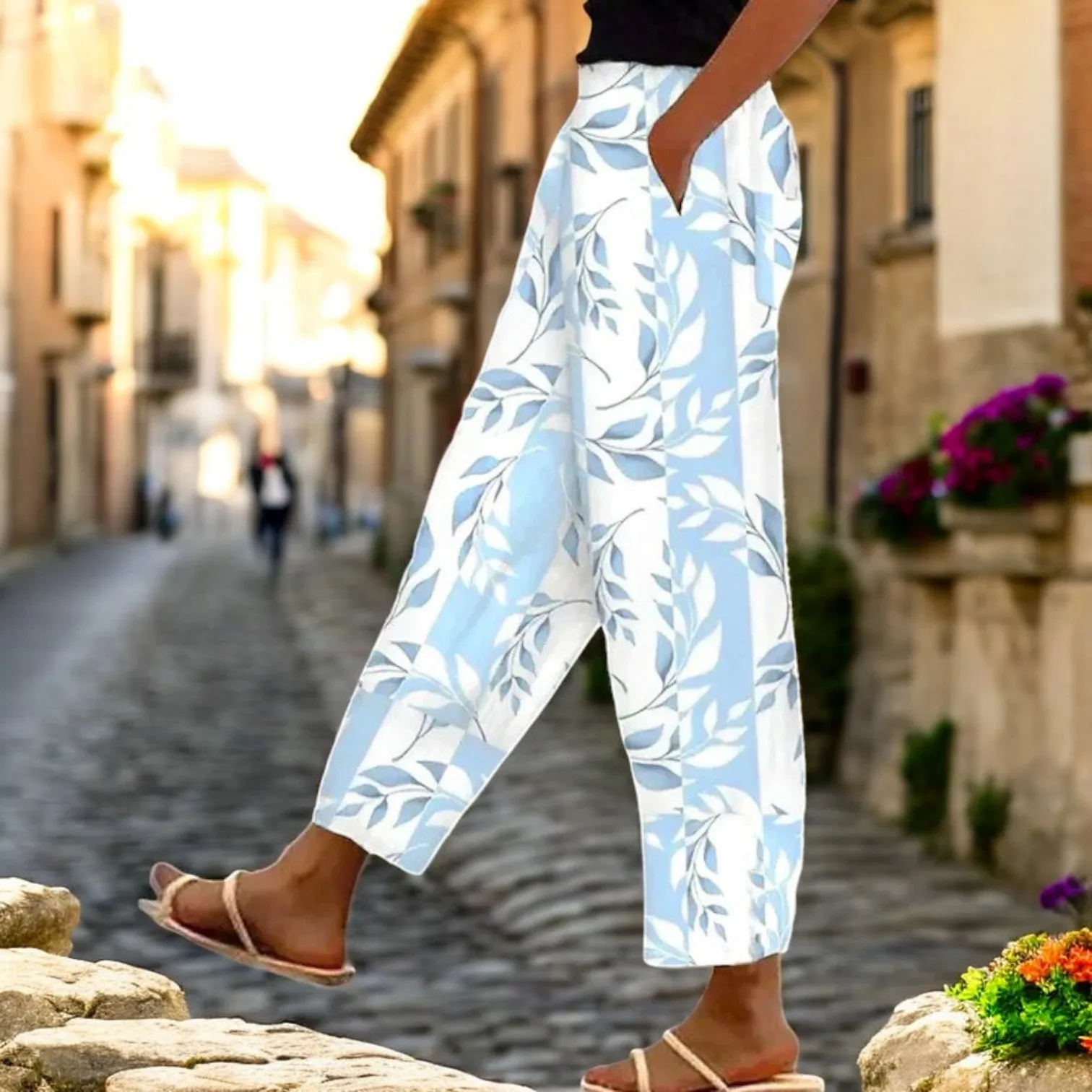 Pendi | Soft-line trousers with side pockets