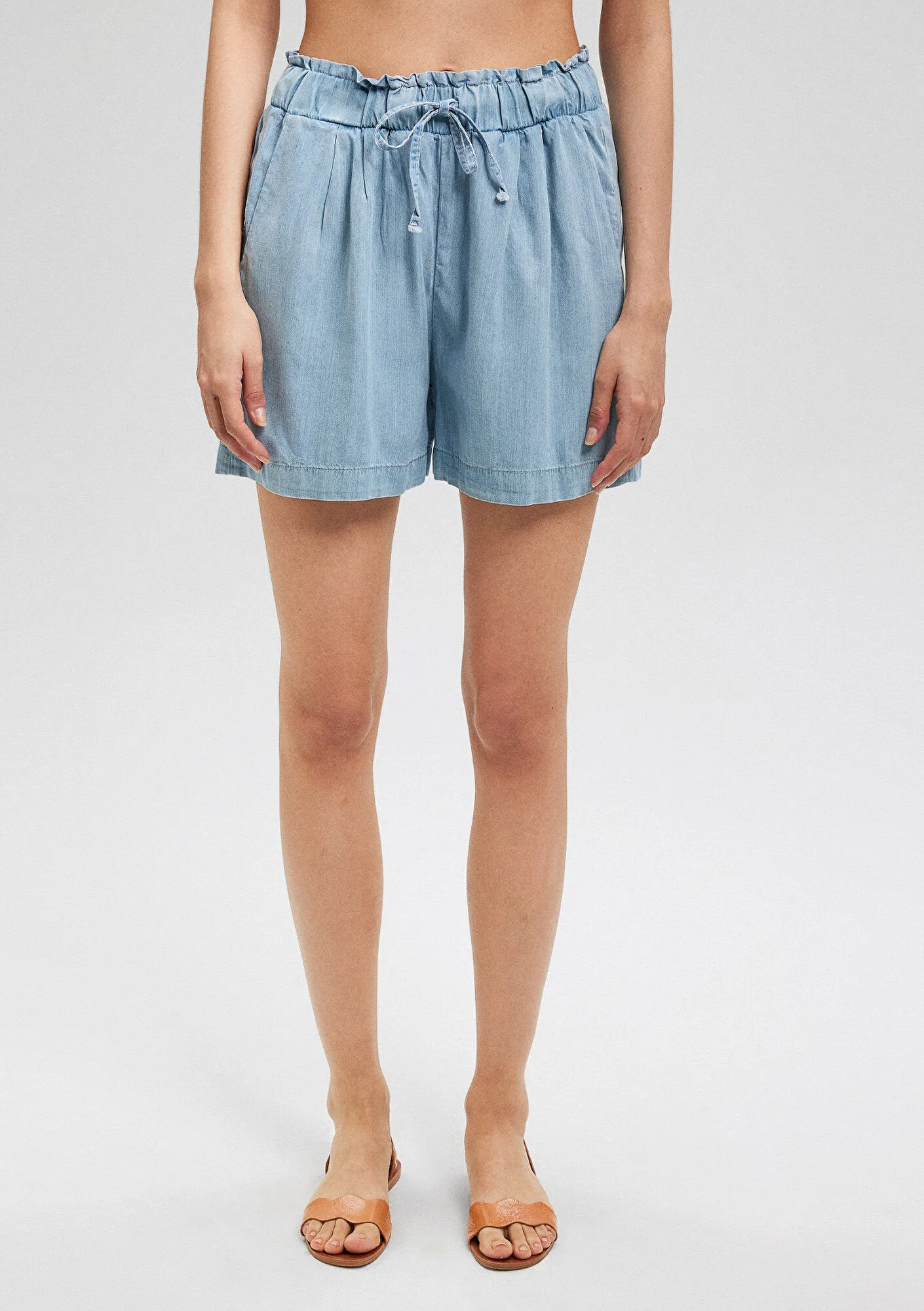 Penny Light Blue Denim Jean Shorts