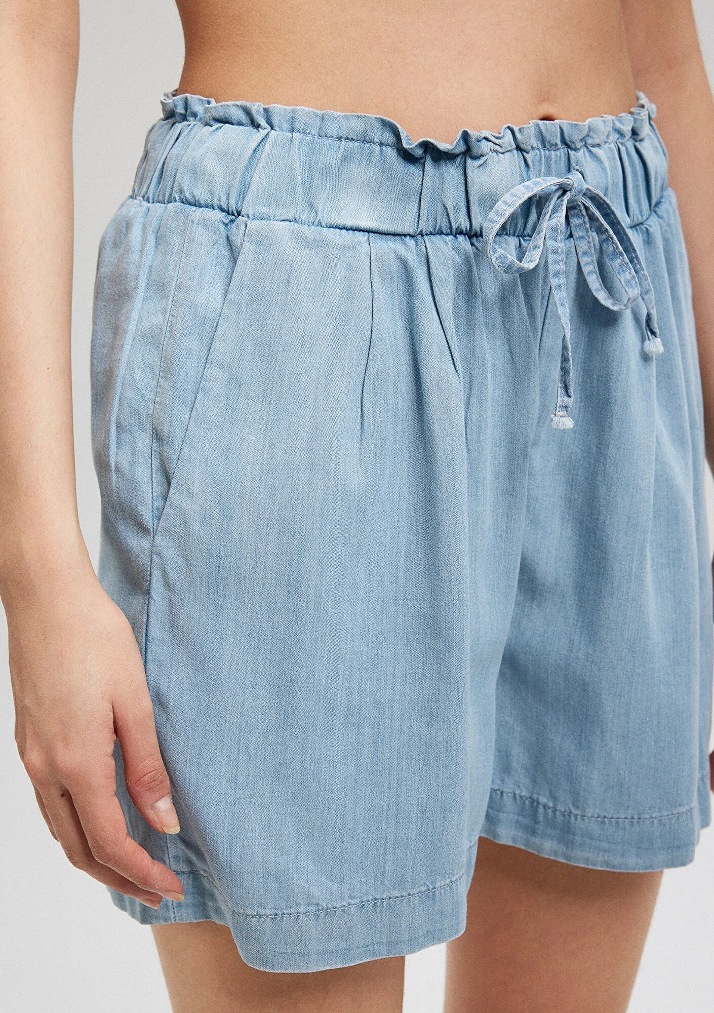 Penny Light Blue Denim Jean Shorts