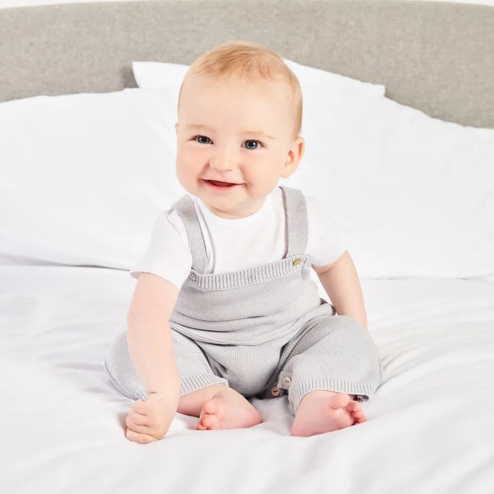 Personalised Baby Dungarees / Trousers-Grey
