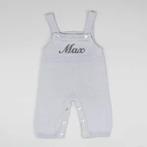 Personalised Baby Dungarees / Trousers-Grey