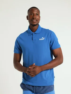 Pique Polo Top - Royal Blue