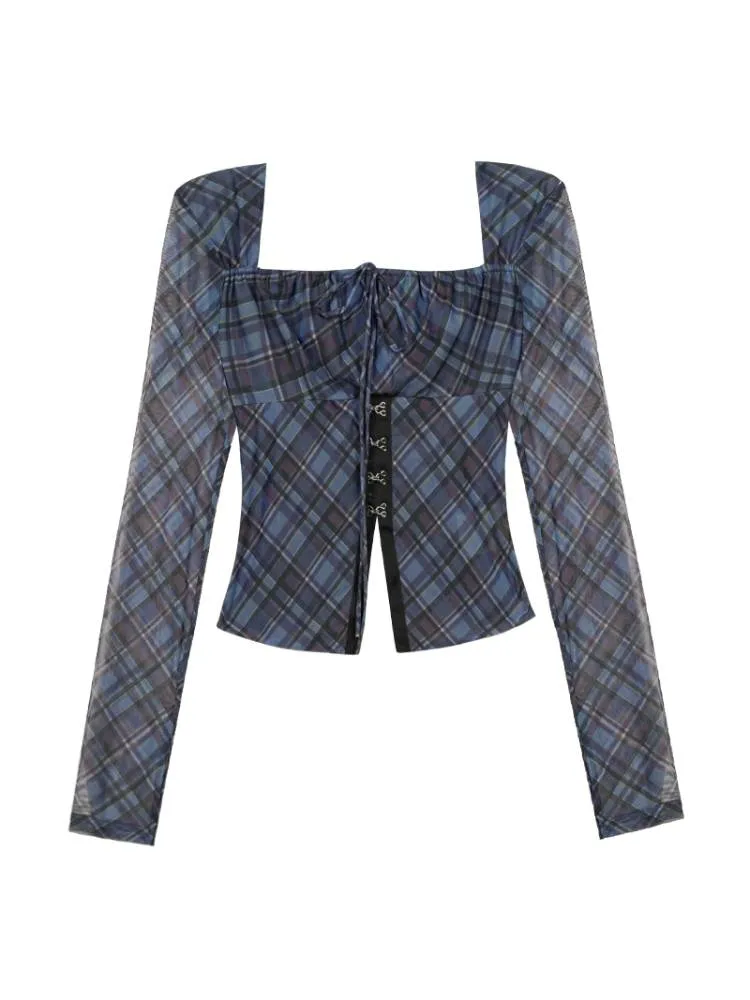 Plaid slim shirt【s0000008910】