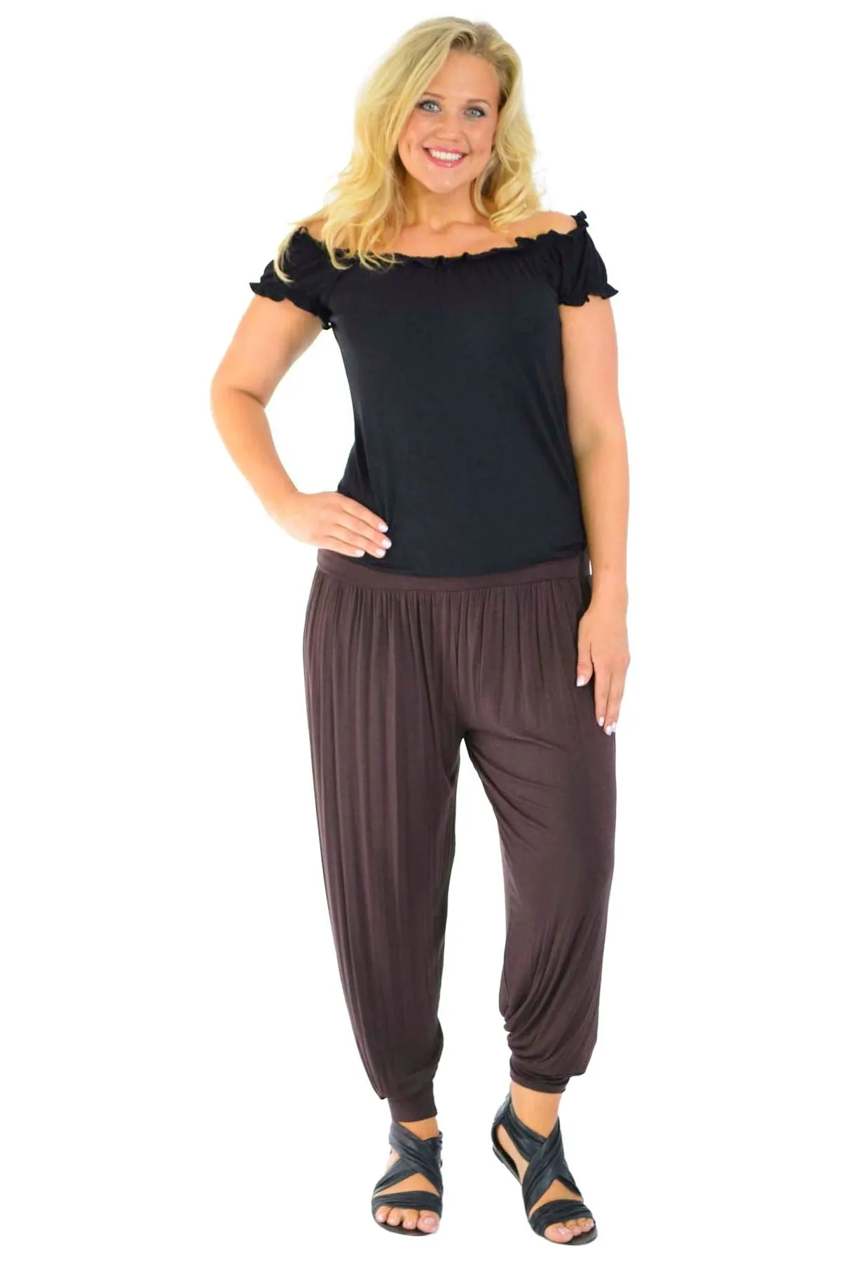 Plus Size Harem Trousers Full Length