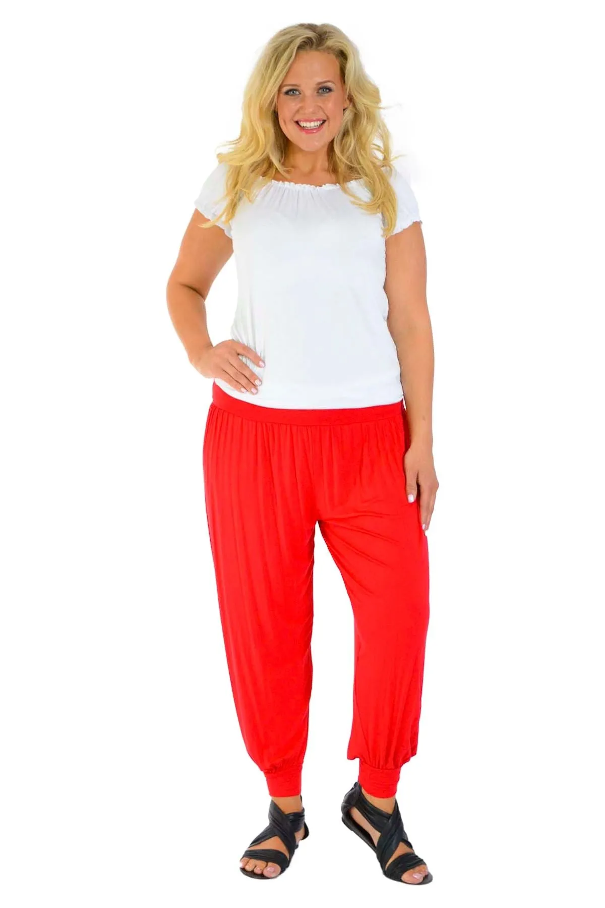 Plus Size Harem Trousers Full Length