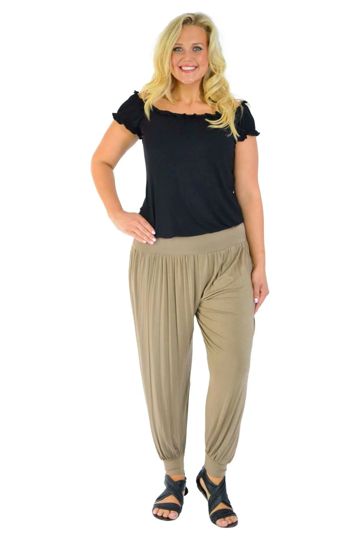Plus Size Harem Trousers Full Length