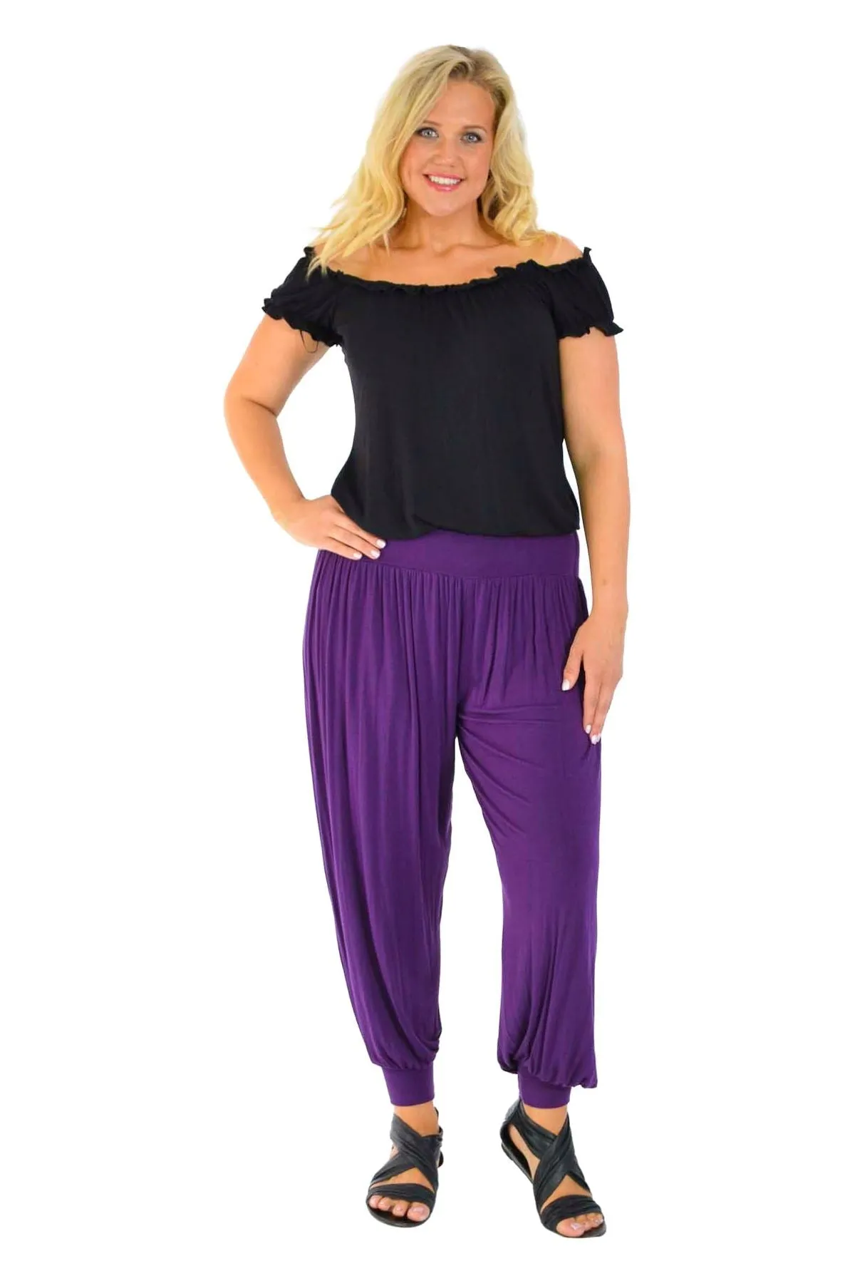 Plus Size Harem Trousers Full Length