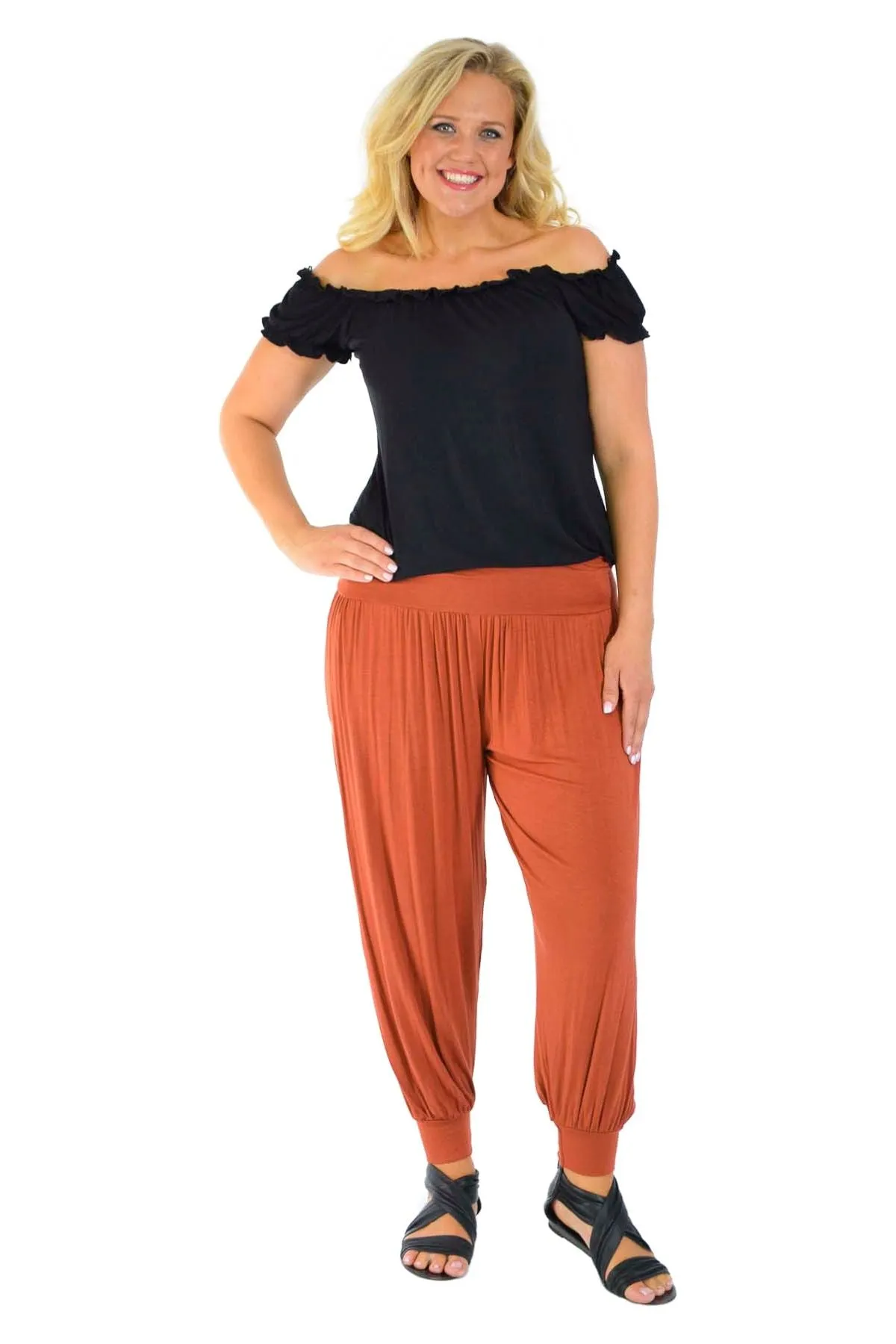 Plus Size Harem Trousers Full Length