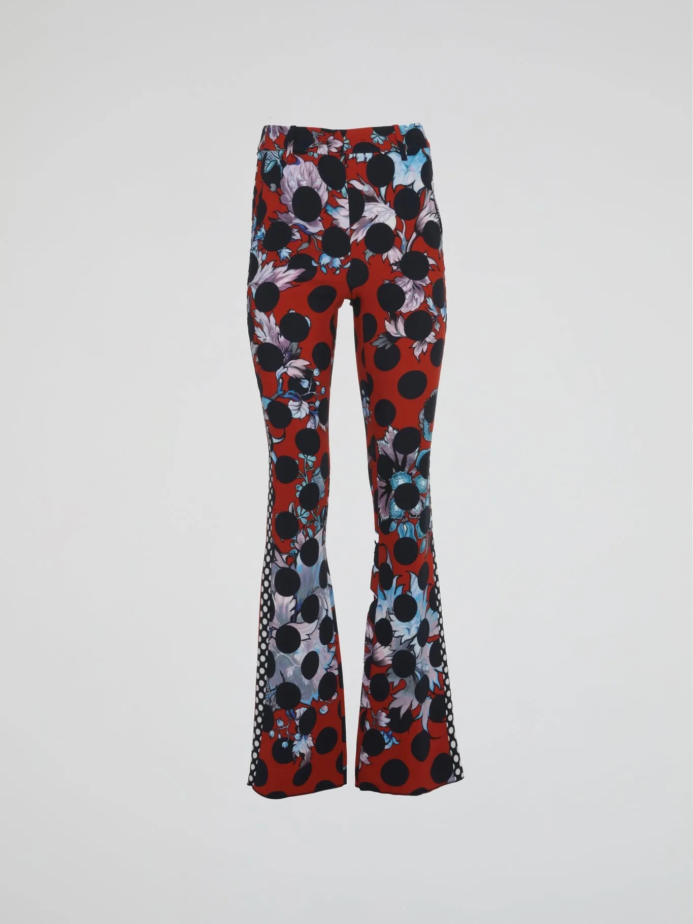 Polka Dot Flared Pants