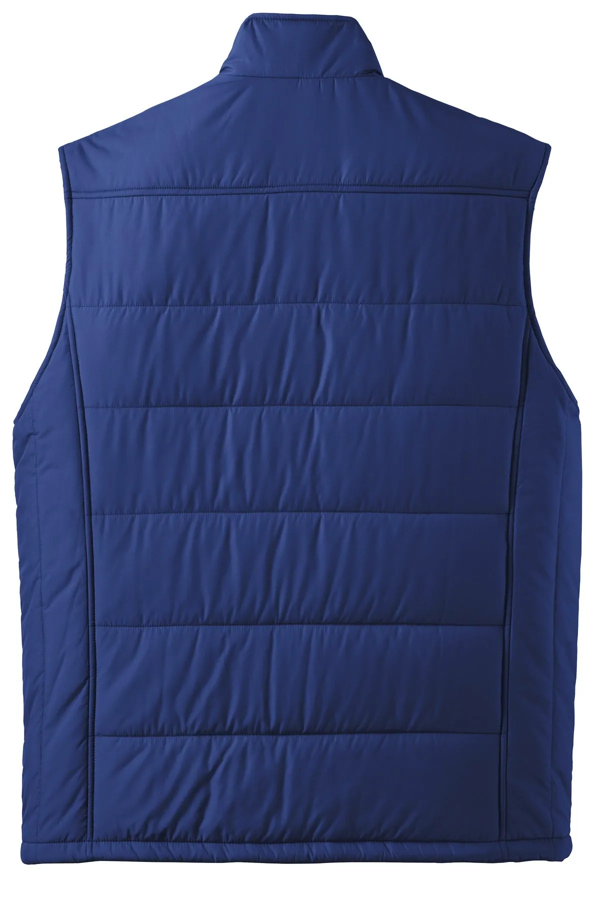 Port Authority Puffy Vest. J709 Mediterranean Blue/ Black