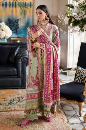 Premium Sage Green Embroidered Pakistani Kameez Salwar Suit