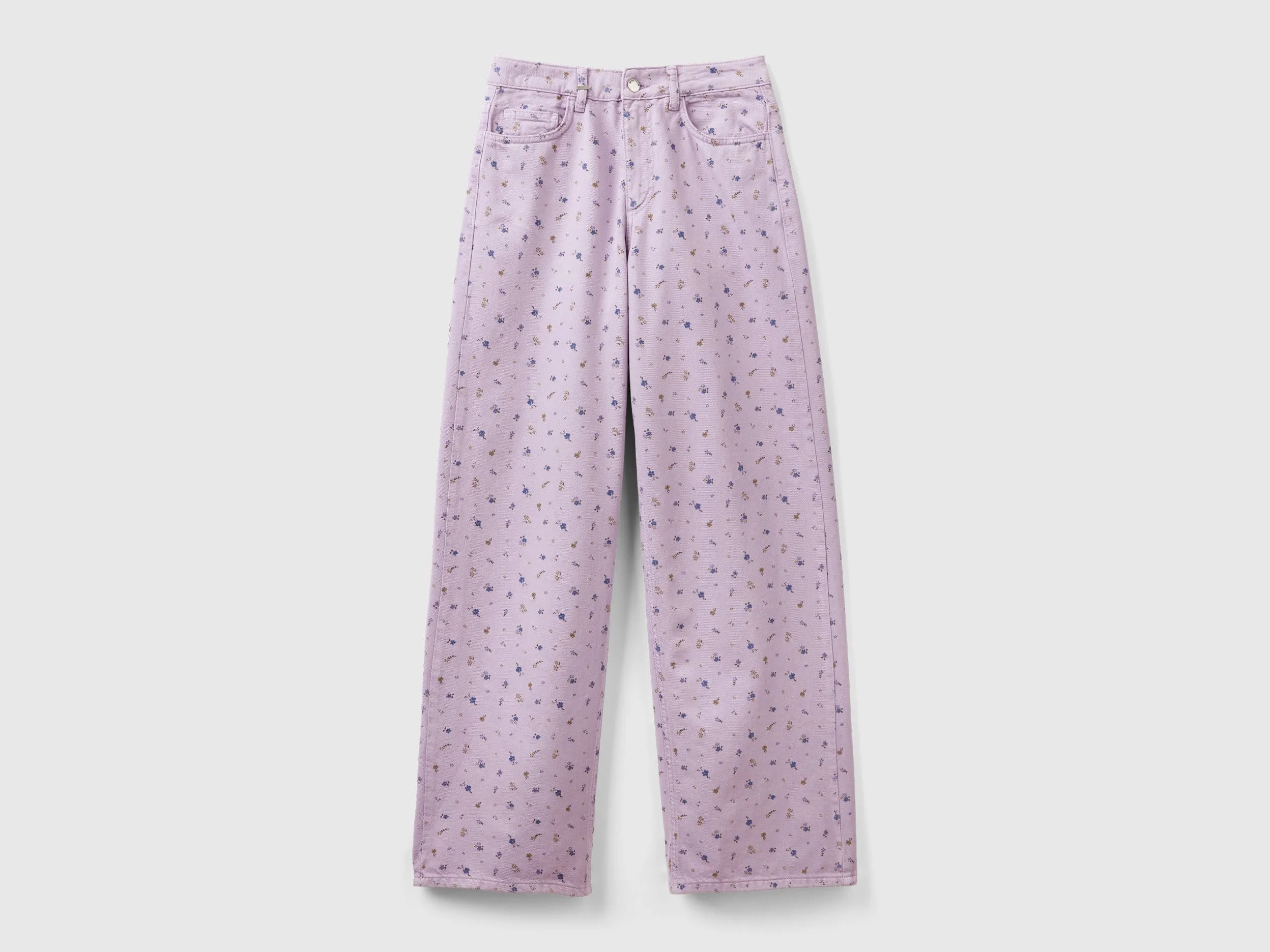 Printed Boxy Fit Trousers