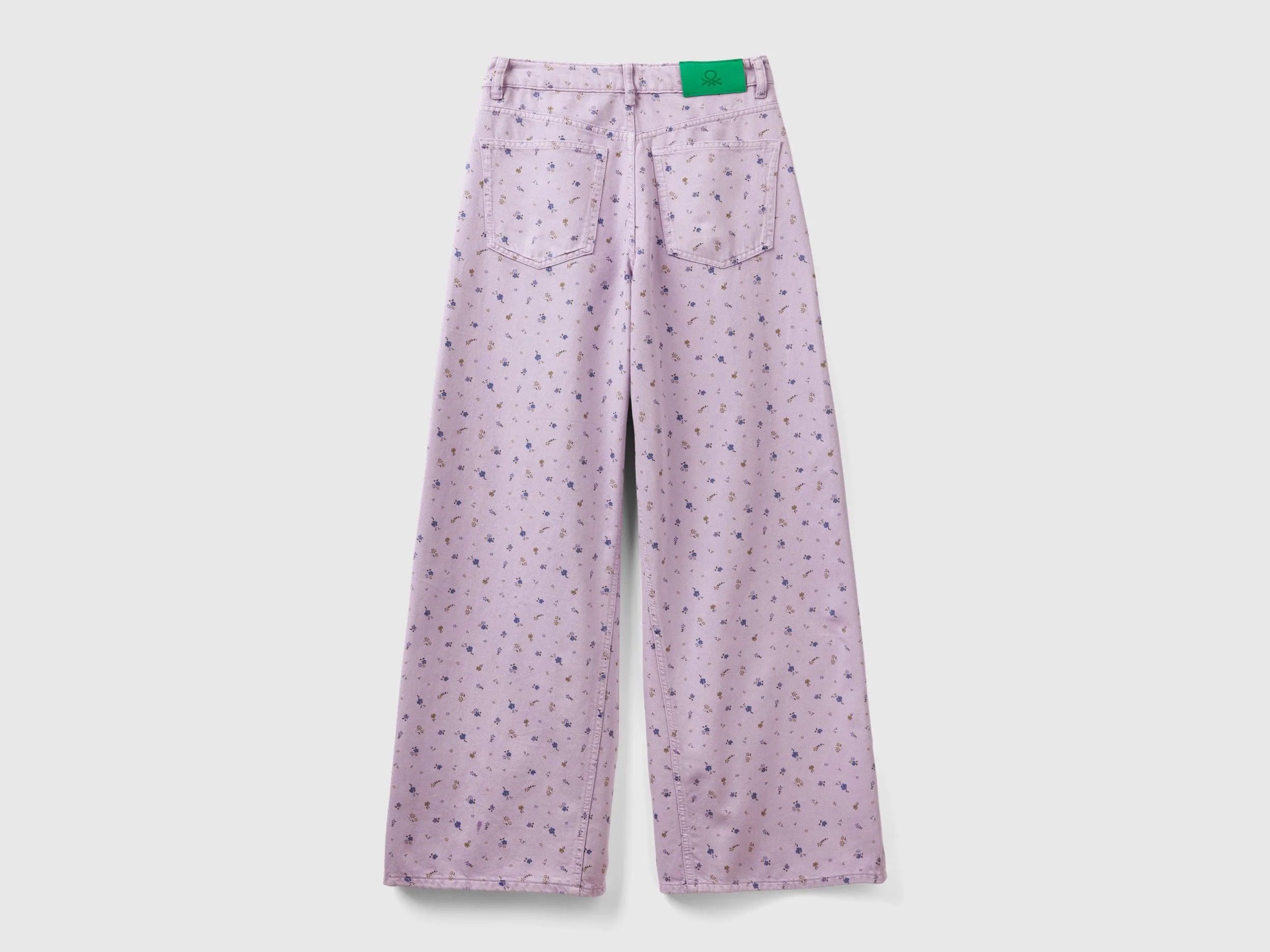 Printed Boxy Fit Trousers