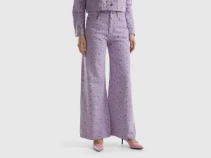 Printed Boxy Fit Trousers