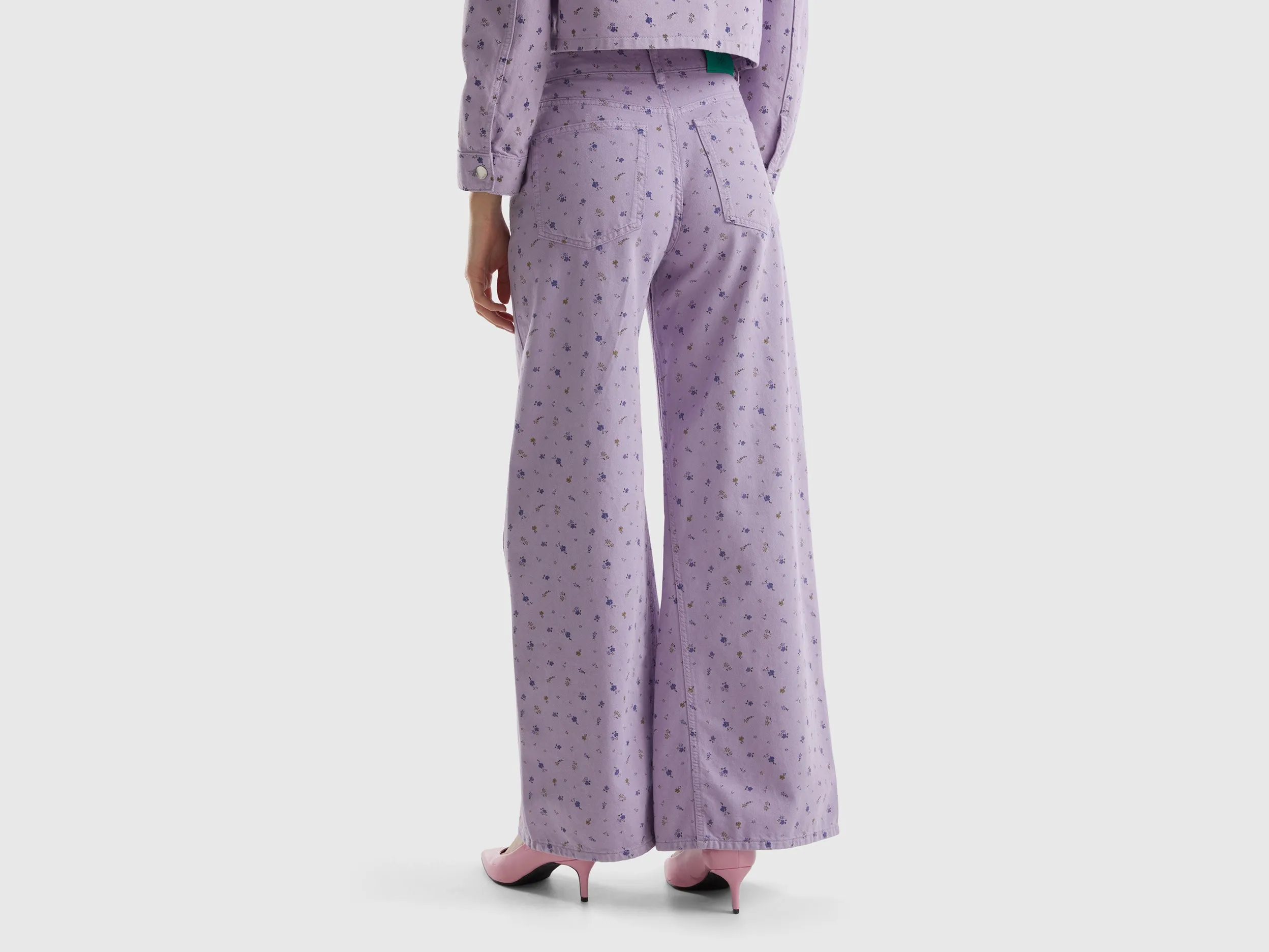 Printed Boxy Fit Trousers