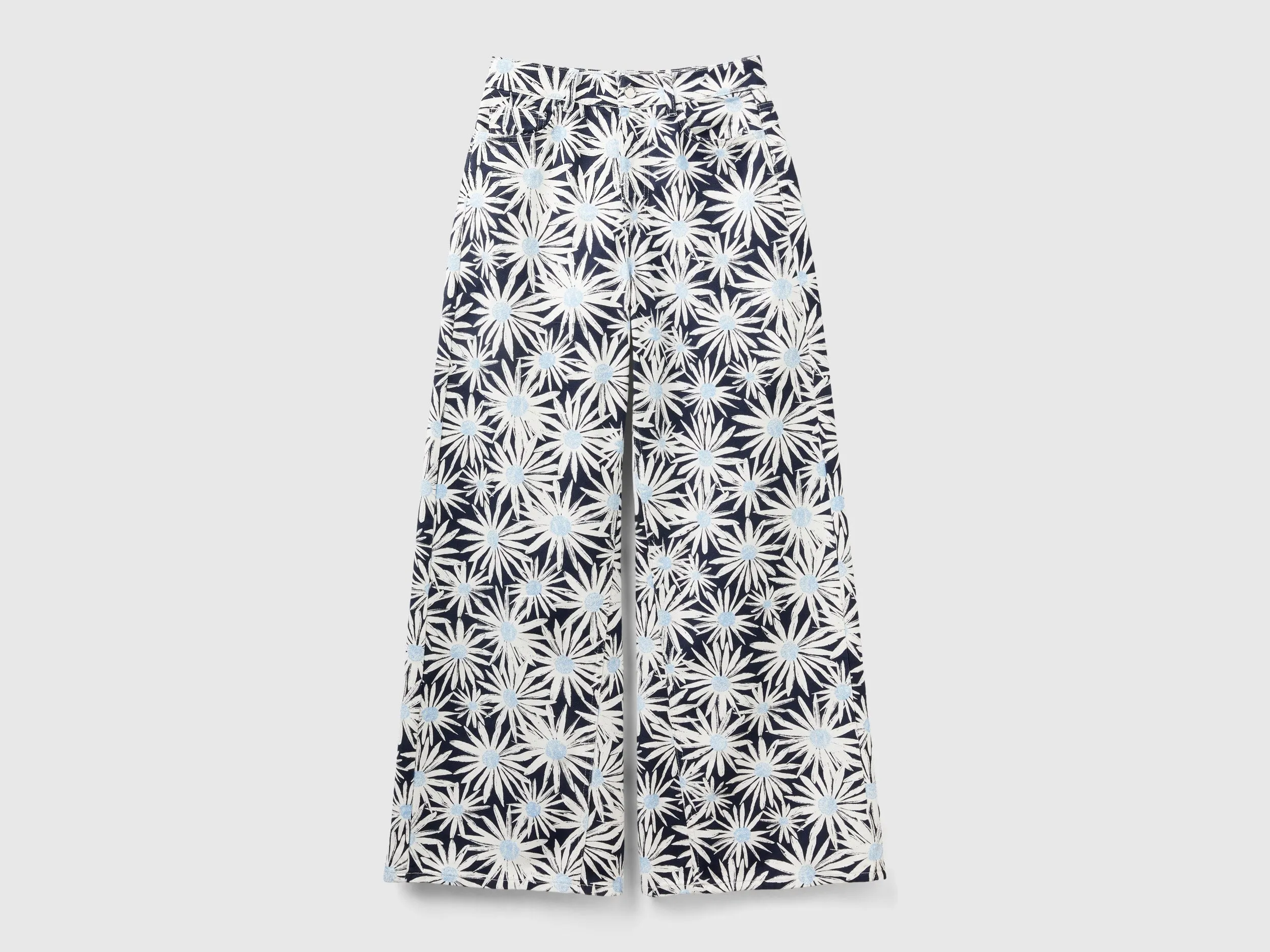 Printed Boxy Fit Trousers