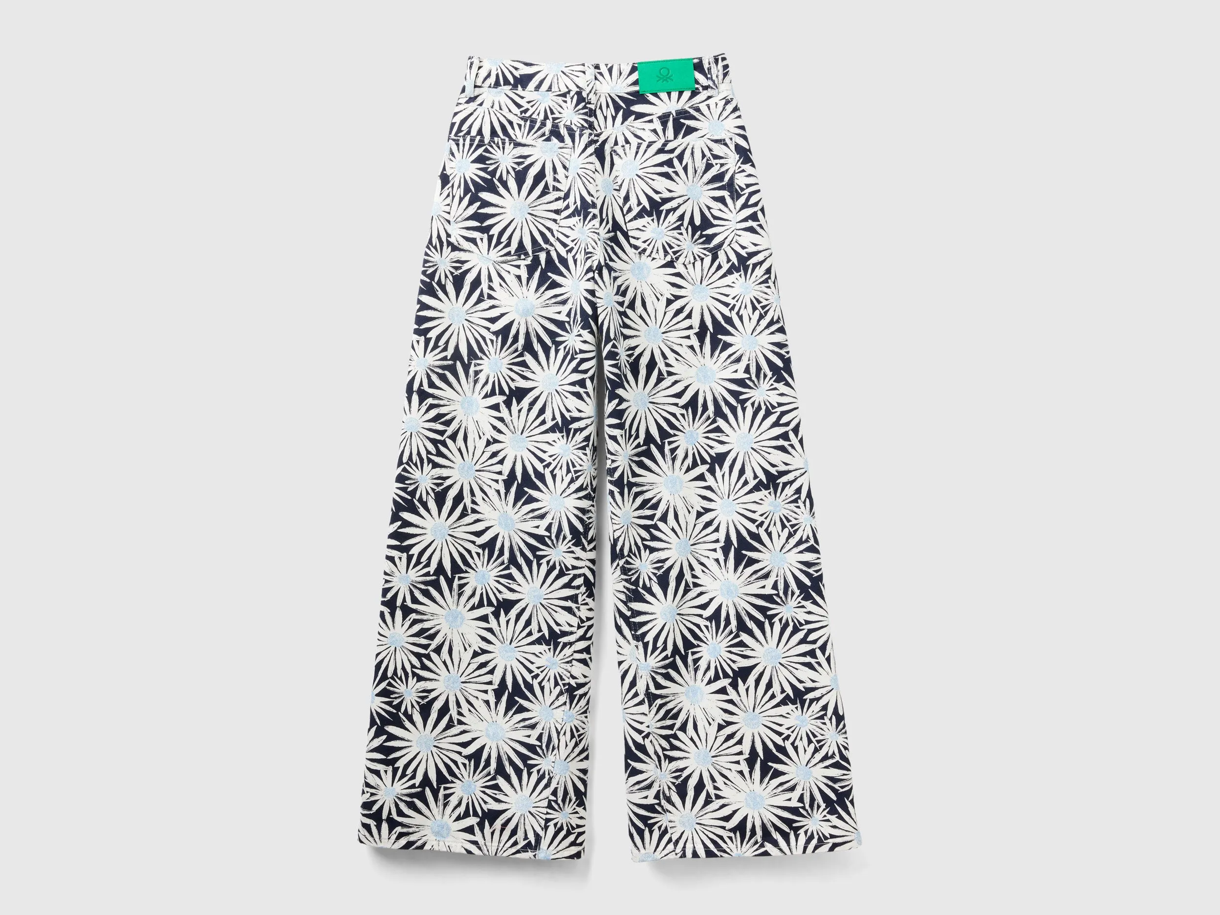 Printed Boxy Fit Trousers