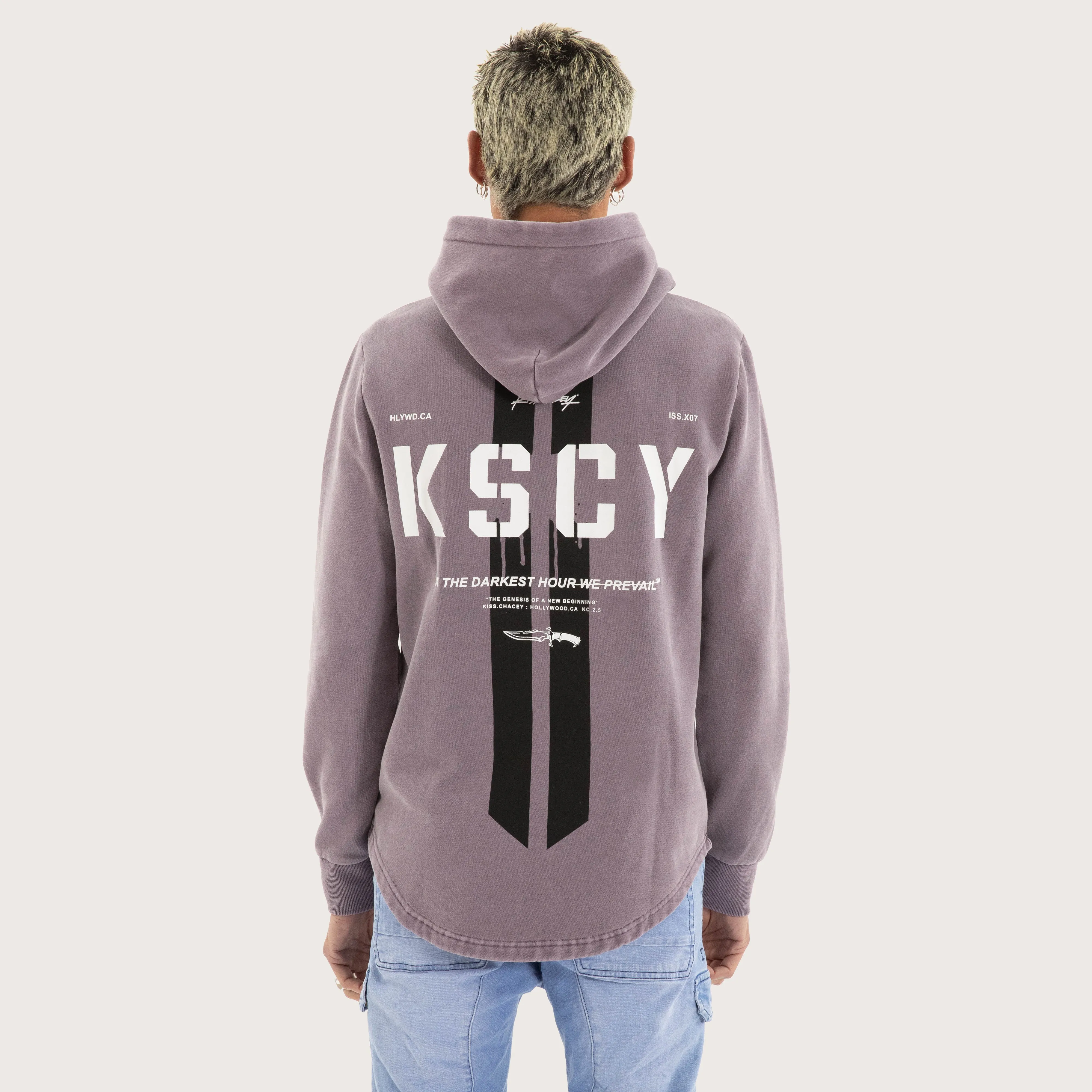 Promise Dual Curved Hoodie Pigment Grey Ridge