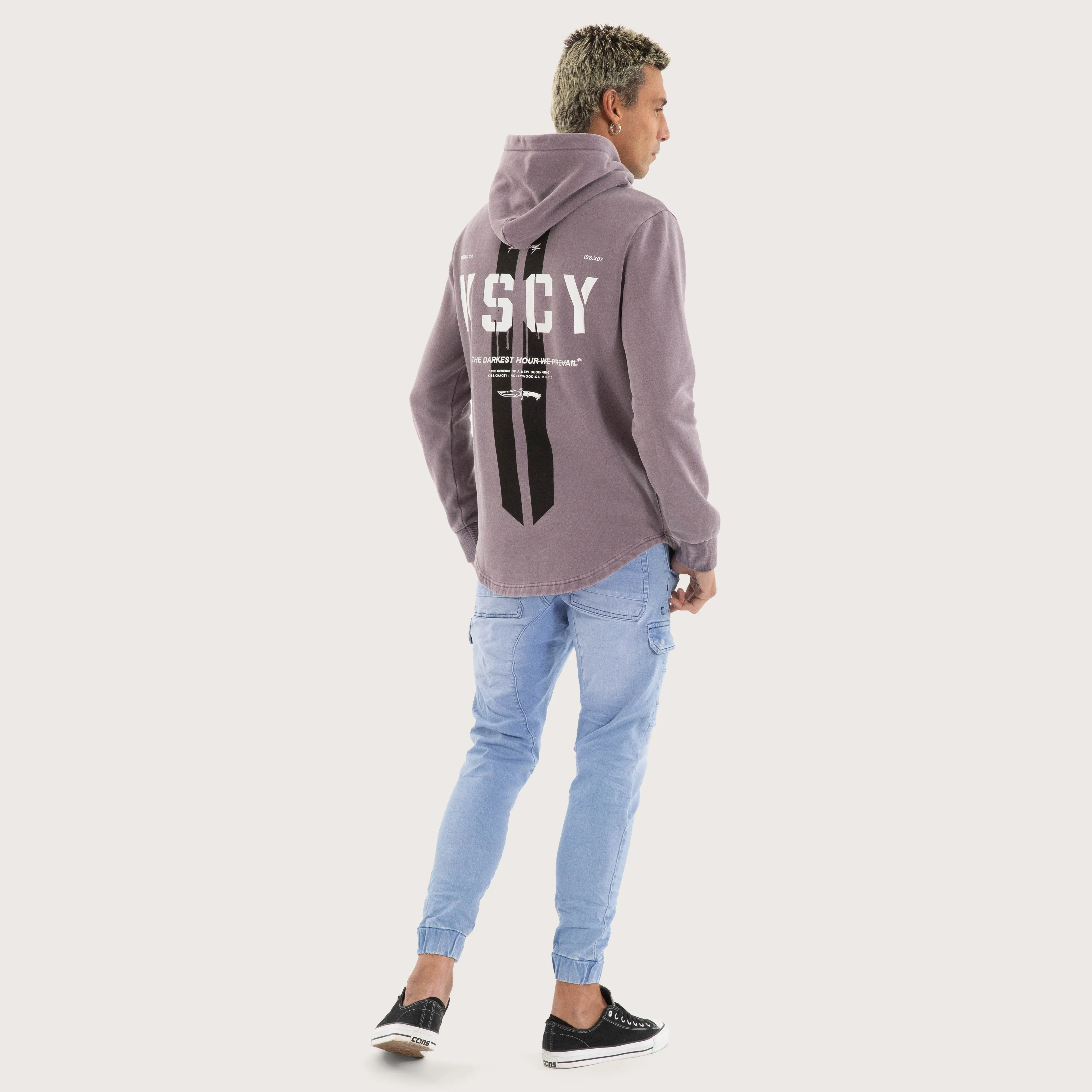 Promise Dual Curved Hoodie Pigment Grey Ridge