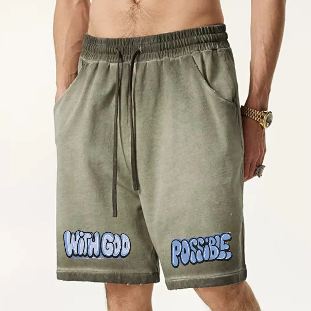 "Casual cartoon anime cute alphabet design" Shorts