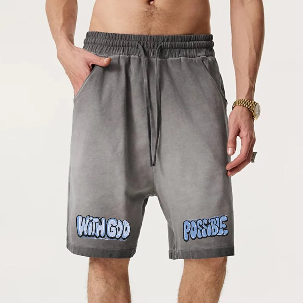 "Casual cartoon anime cute alphabet design" Shorts