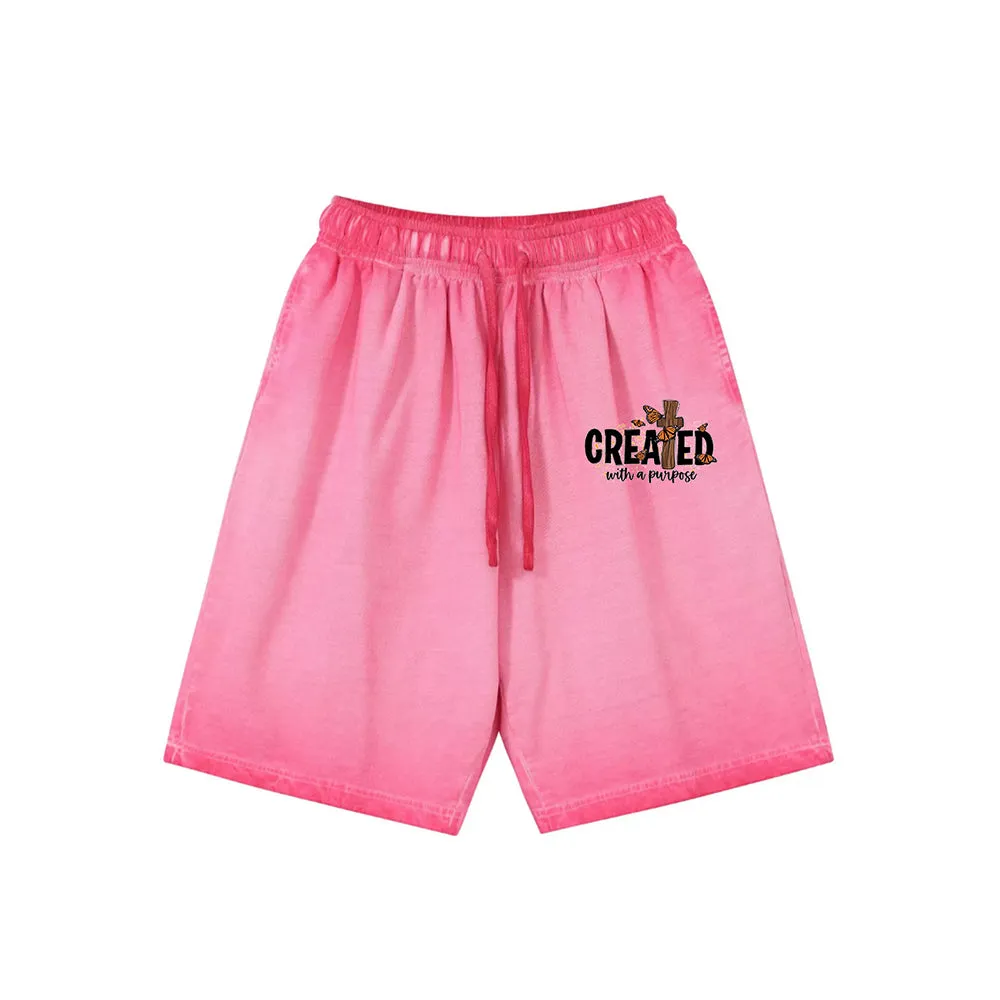 "High street casual cartoon cross butterfly" Shorts