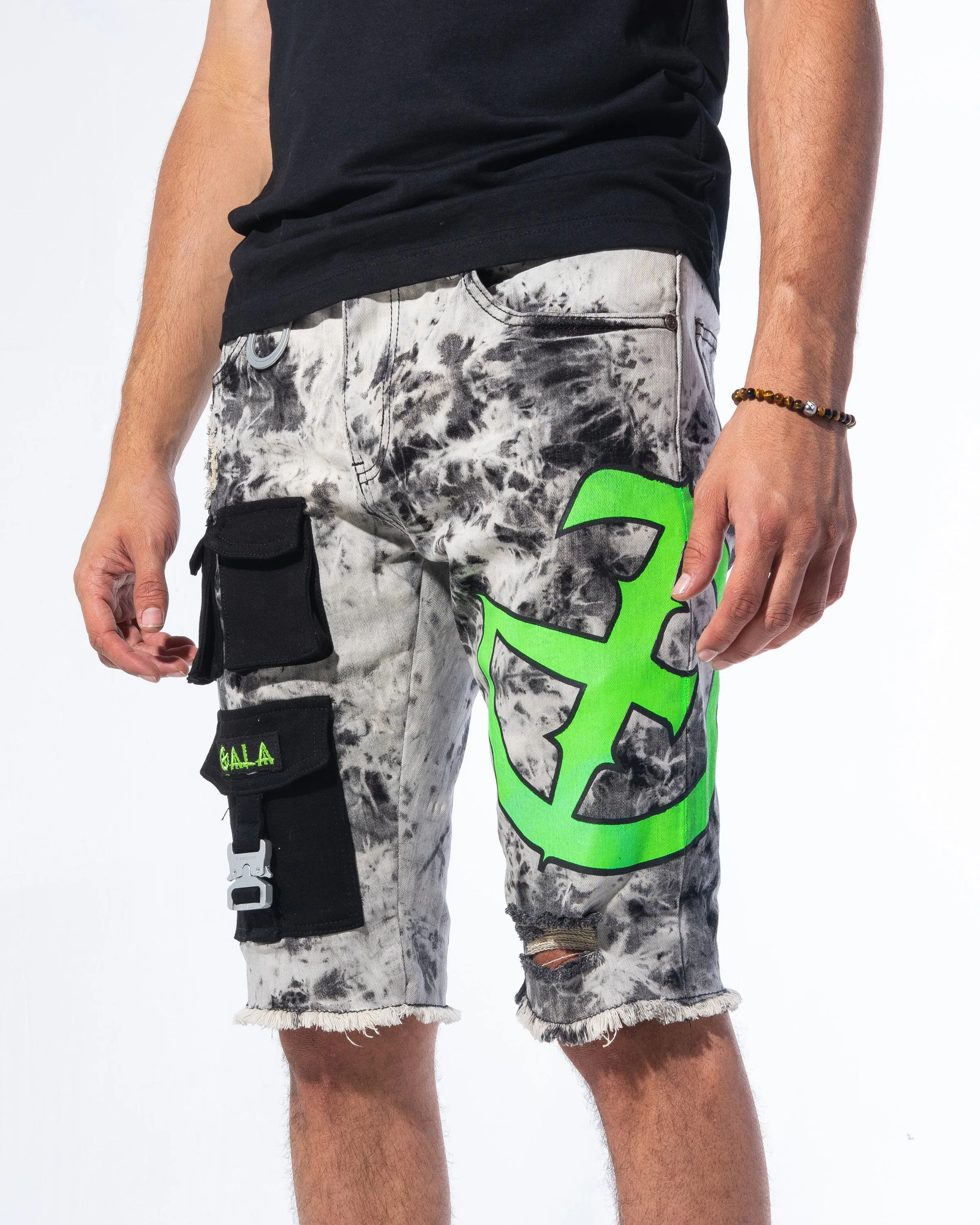 "IMPACT SHORTS" ACID/GREEN