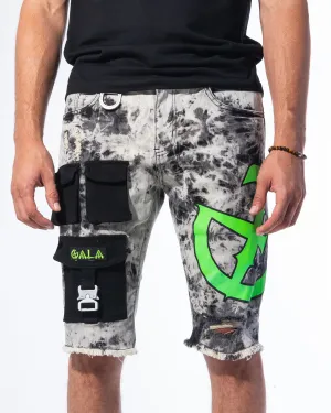 "IMPACT SHORTS" ACID/GREEN