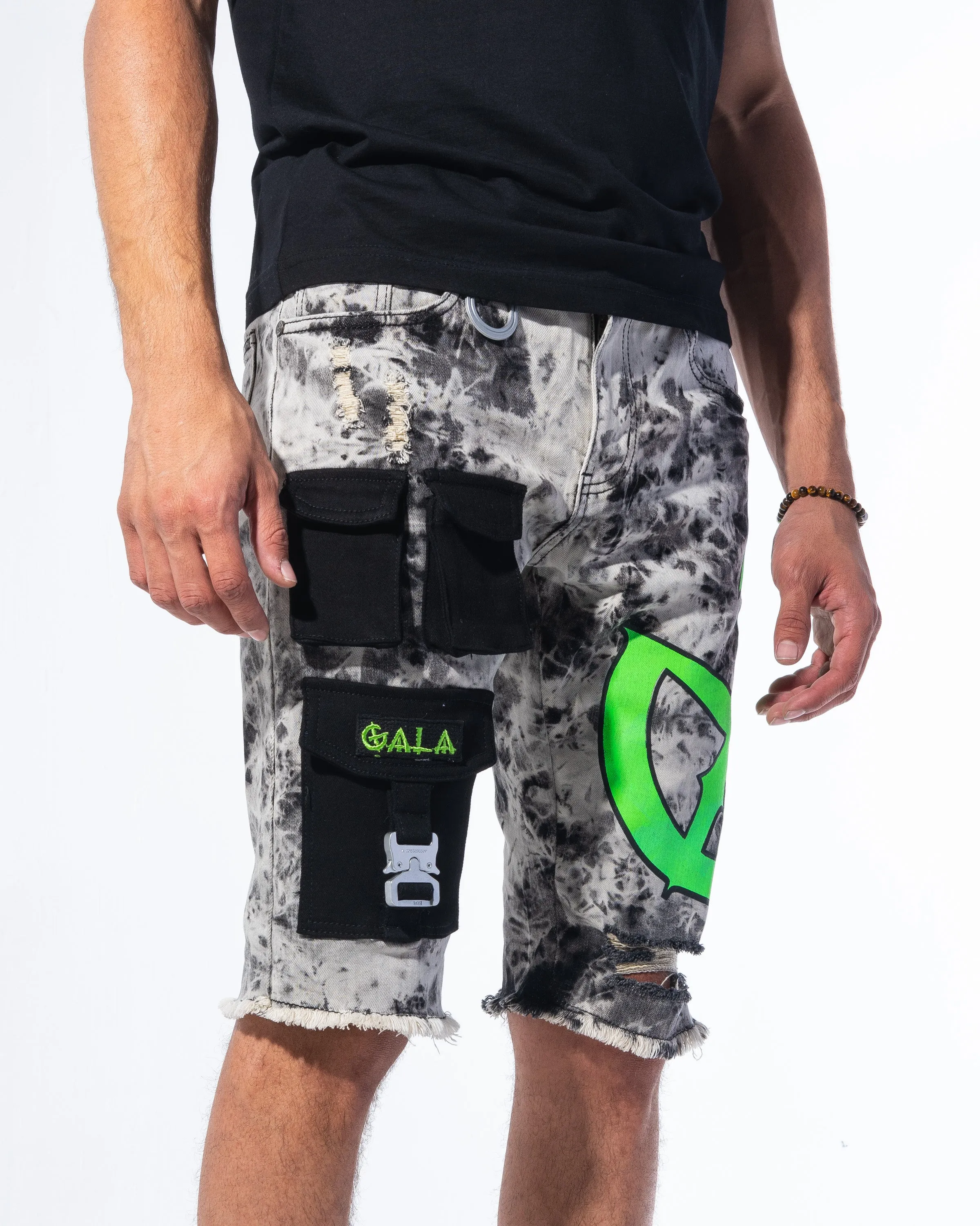 "IMPACT SHORTS" ACID/GREEN