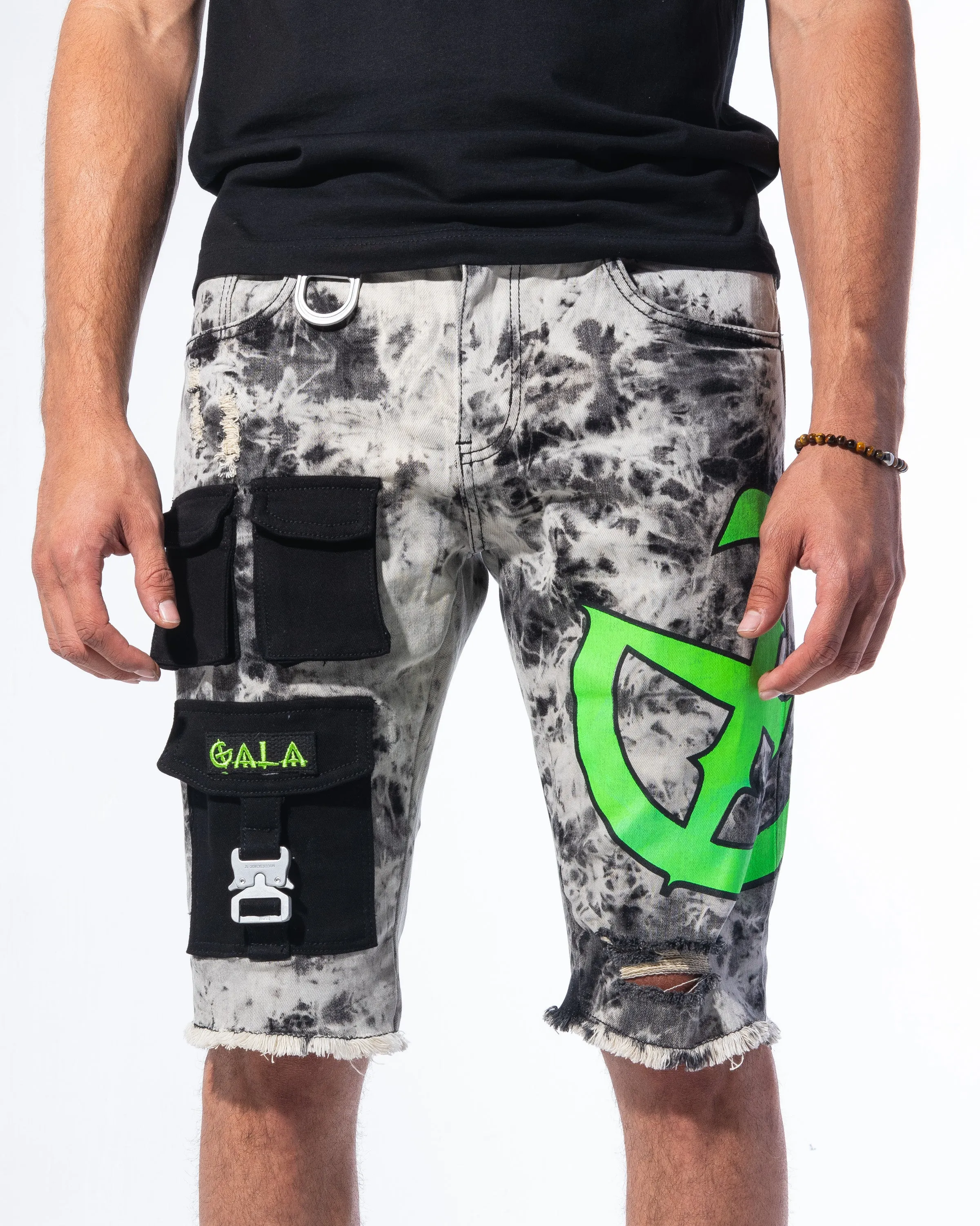 "IMPACT SHORTS" ACID/GREEN