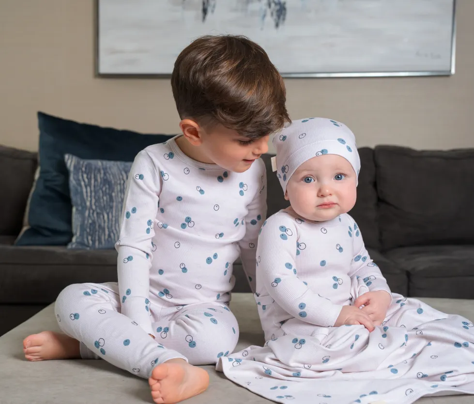 Ra & Da Baby Blueberry Print Pajamas