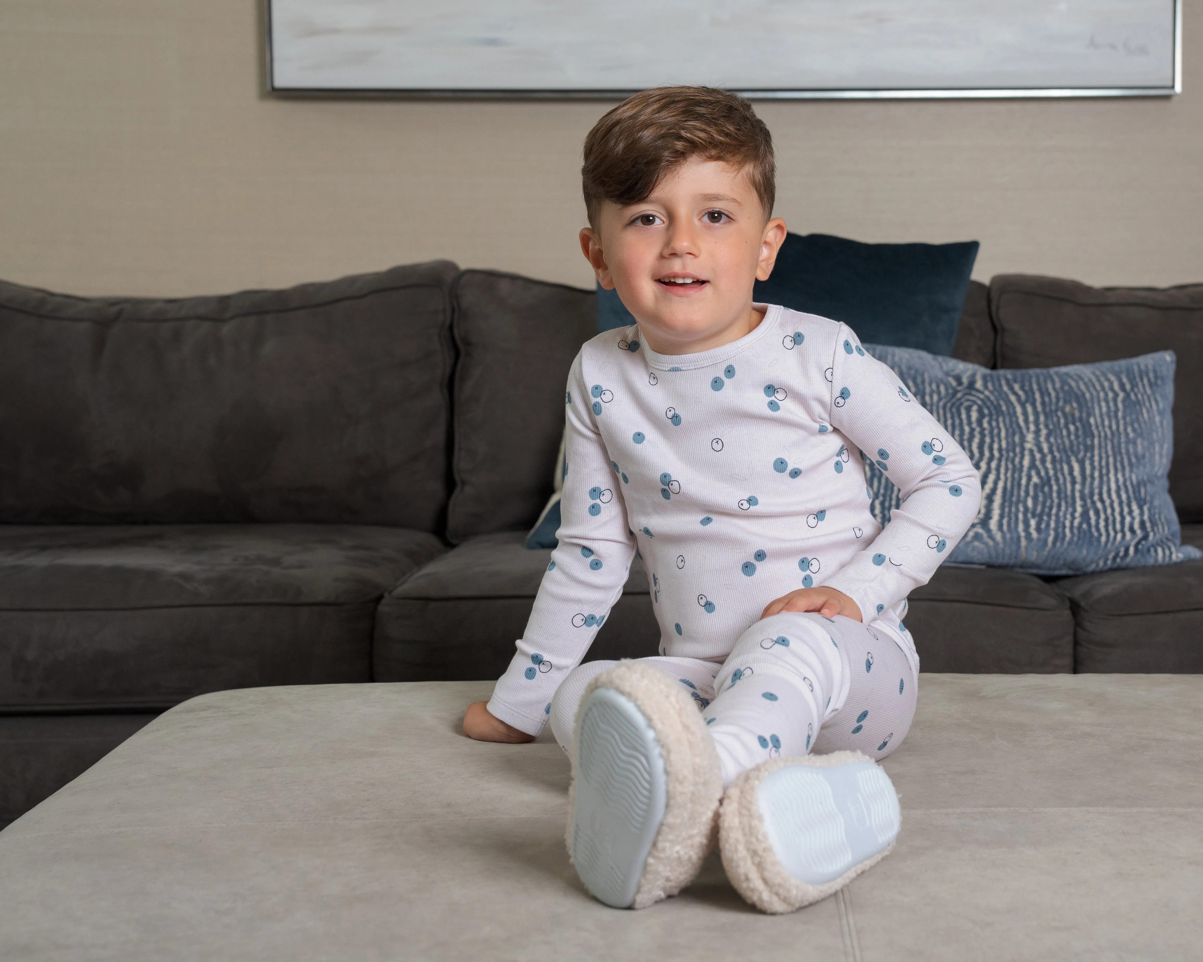 Ra & Da Baby Blueberry Print Pajamas