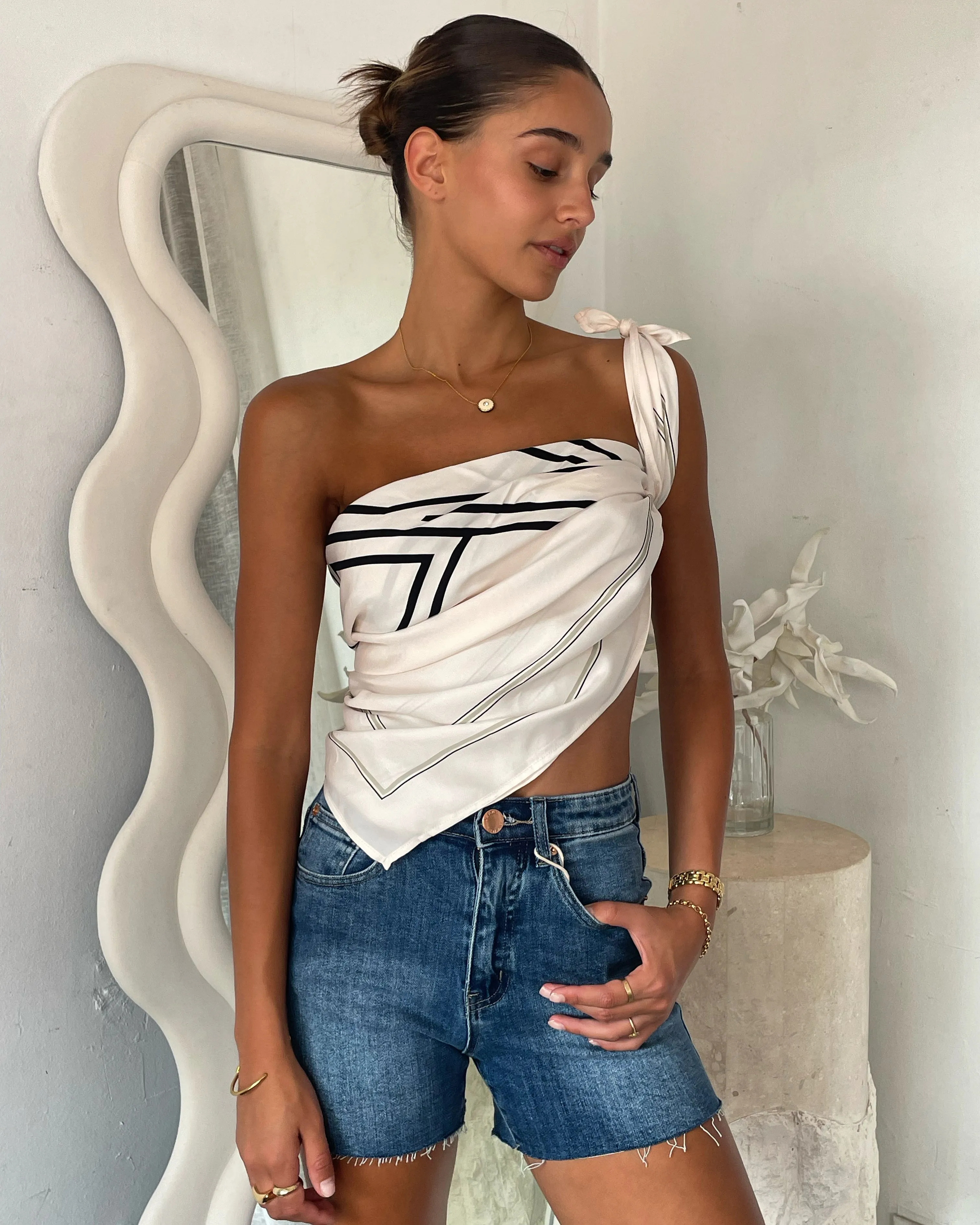 Raw Cut Denim Shorts