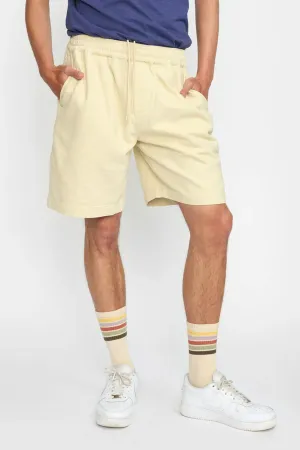 REVOLUTION - LONG CASUAL SHORTS - OFF WHITE