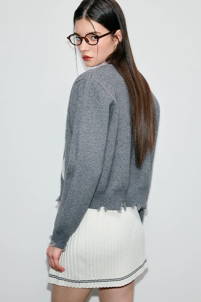 Rhombic College Style Cardigan / Vest