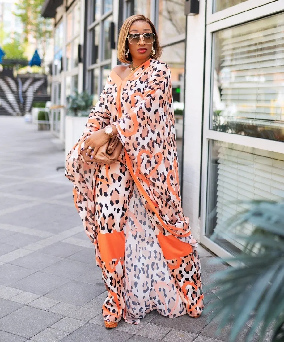 Rich Queen Vibes- 2pc Kaftan Top/Pant SET (Yellow)