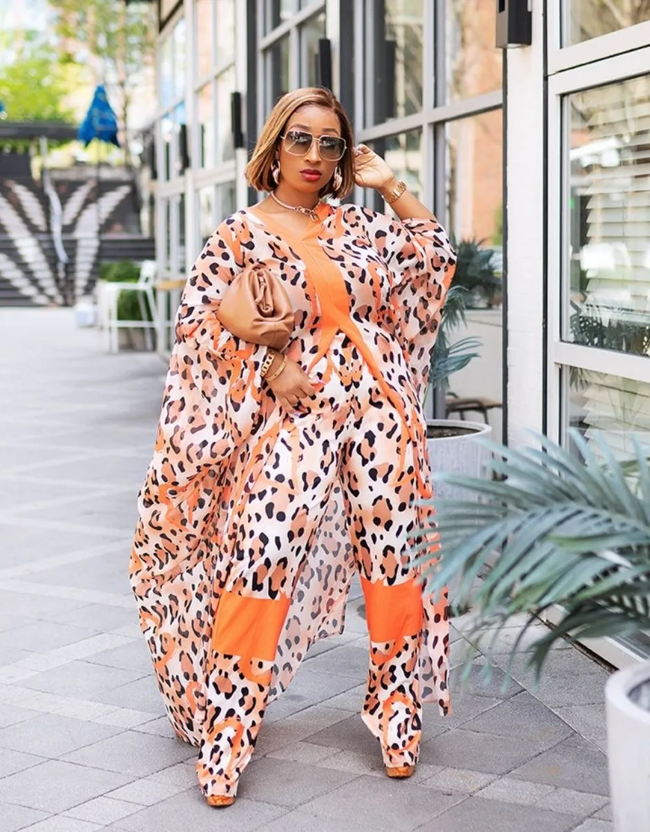 Rich Queen Vibes- 2pc Kaftan Top/Pant SET (Yellow)