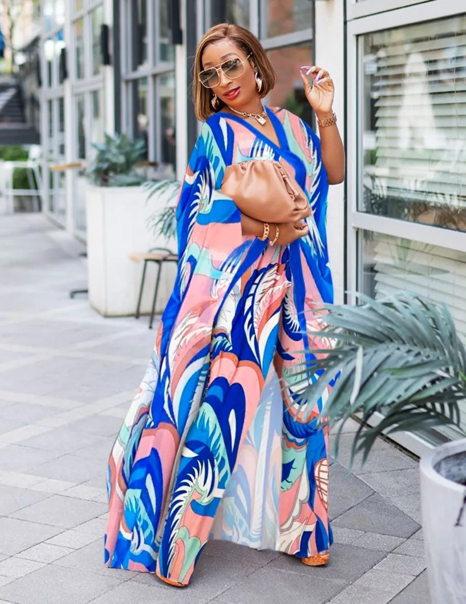 Rich Queen Vibes- 2pc Kaftan Top/Pant SET (Yellow)