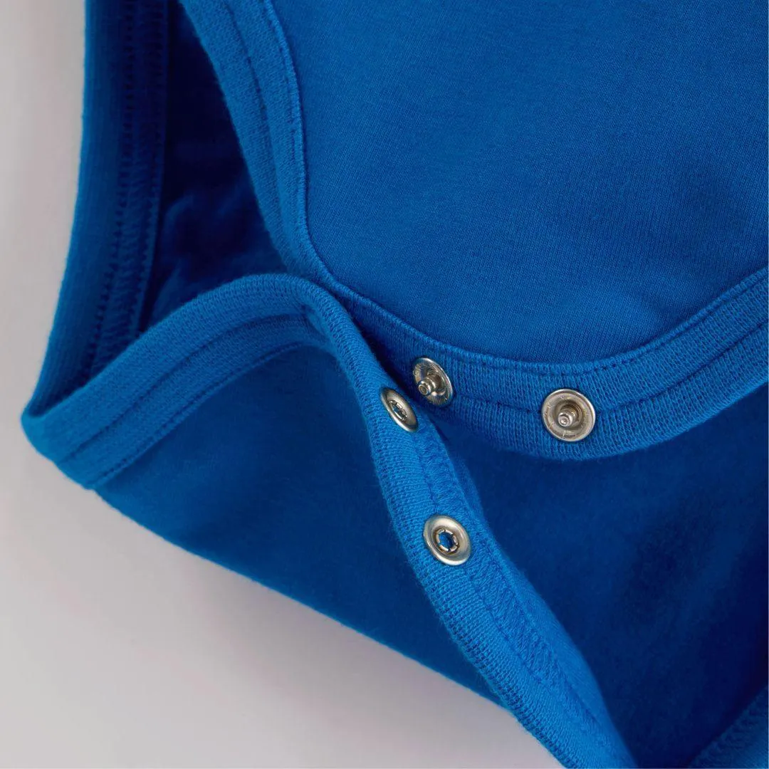 ScandiBugs Own Label Organic Long Sleeve Vest - Peacock Blue