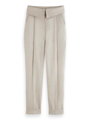 Scotch & Soda Lily high-rise tailored trousers- Soft Ice Melange