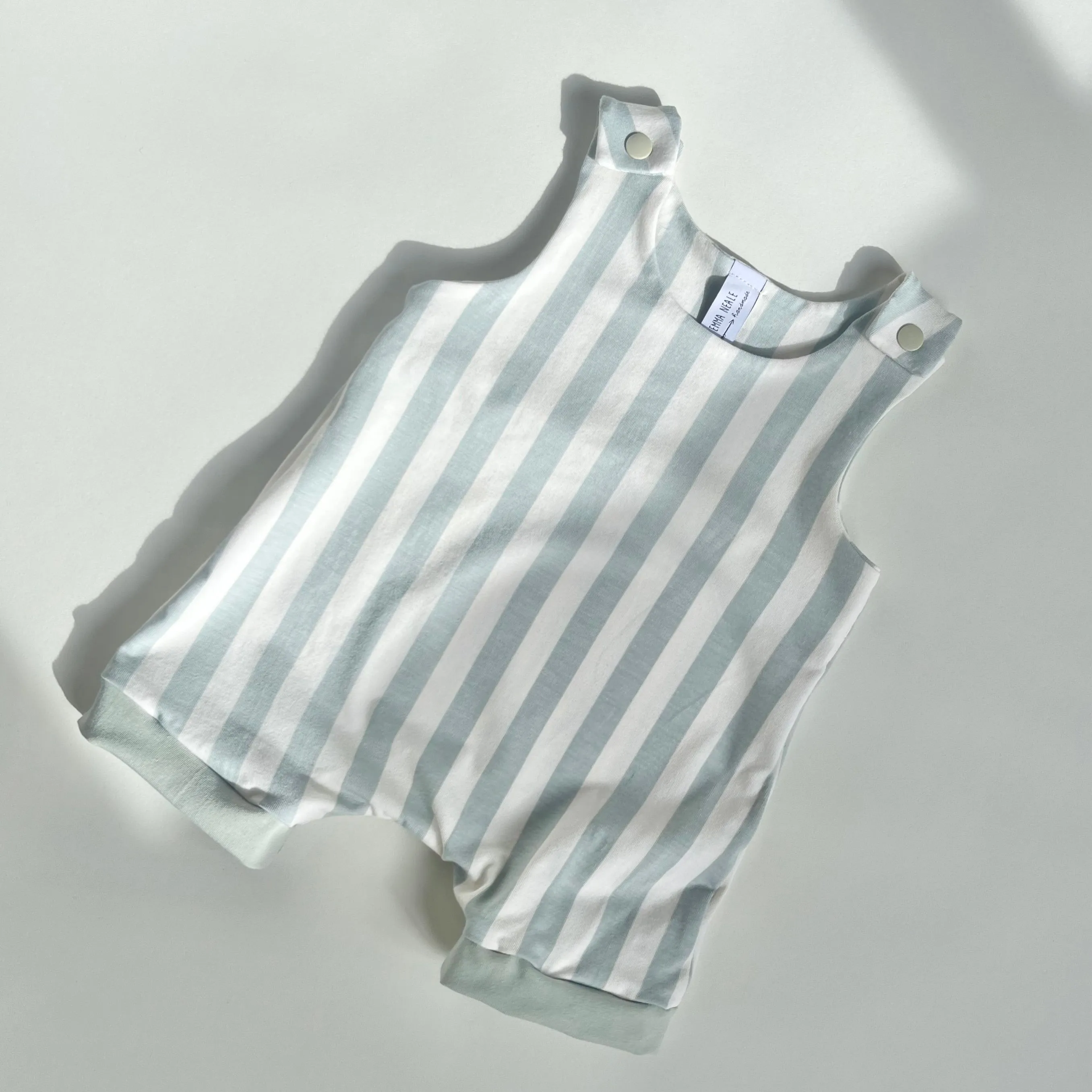 Seafoam Stripe Shortie Romper