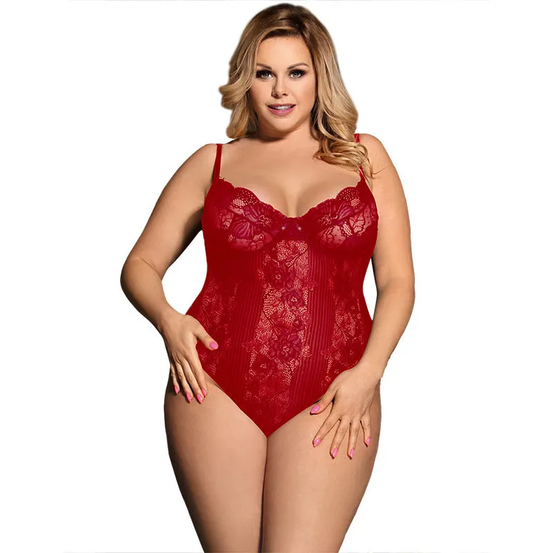 Sexy Lingerie New Large Size Sexy Lace Pajamas